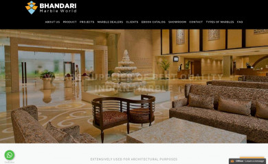 bhandarimarbleworld.com screenshot