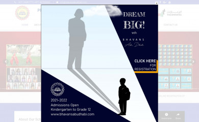 bhavansabudhabi.com screenshot