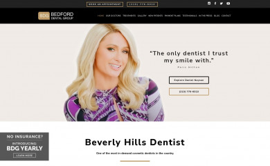 bhdentists.com screenshot