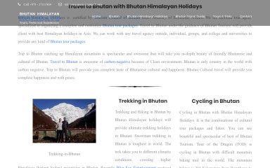 http://bhutanculturaltravel.com screenshot