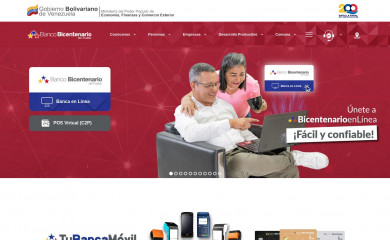 bicentenariobu.com.ve screenshot