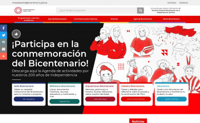 bicentenario.gob.pe screenshot