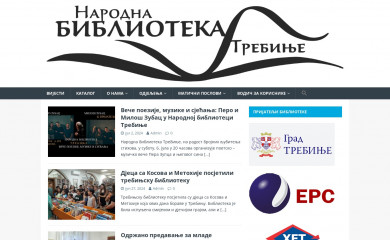 bibliotekatrebinje.org screenshot