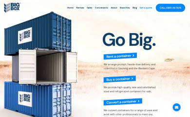 bigboxcontainers.co.za screenshot