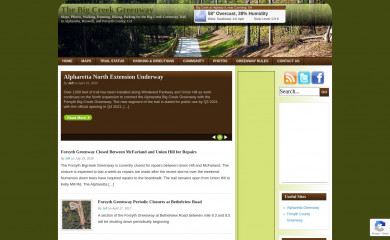 bigcreekgreenway.com screenshot