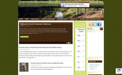 bigcreekgreenway.com screenshot