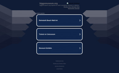 biggsmuseum.org screenshot