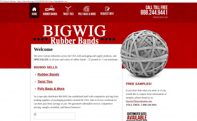 bigwigbands.com screenshot
