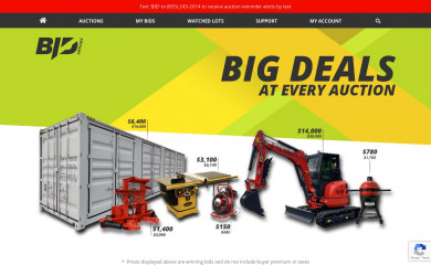 bidvenues.com screenshot