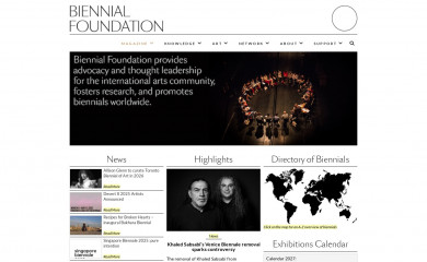 biennialfoundation.org screenshot