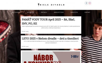 bieledivadlo.sk screenshot