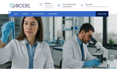 biodel.cl screenshot