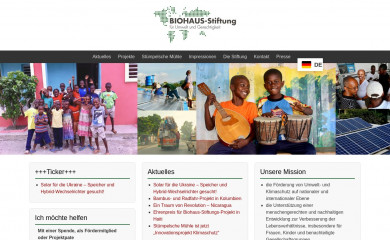 biohaus-stiftung.org screenshot