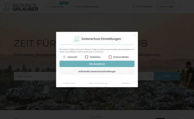 bildungsurlauber.de screenshot