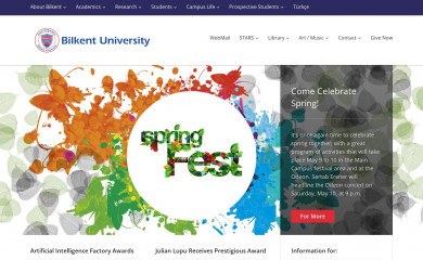 bilkent.edu.tr screenshot
