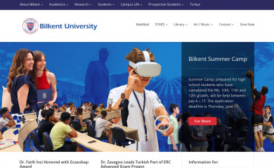 bilkent.edu.tr screenshot