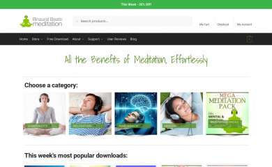 binauralbeatsmeditation.com screenshot