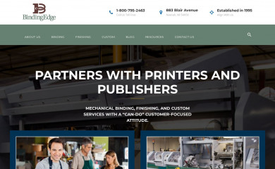 bindingedge.com screenshot