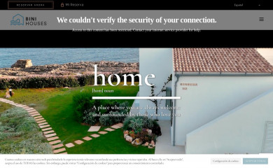 binihousesmenorca.com screenshot