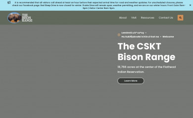 bisonrange.org screenshot