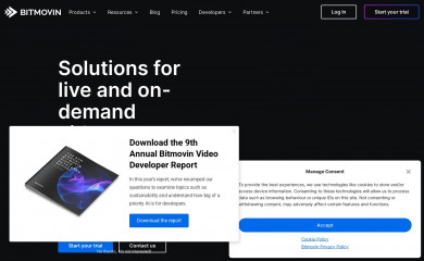 bitmovin.com screenshot