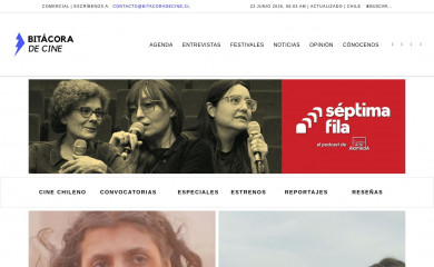 bitacoradecine.cl screenshot
