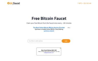 http://bitfaucet.app screenshot