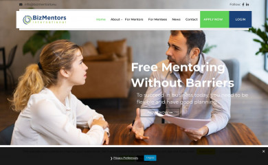 bizmentors.eu screenshot