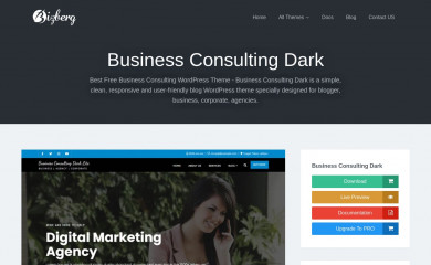 Business Consulting Dark screenshot