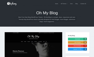 Oh My Blog screenshot