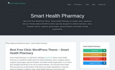 https://bizbergthemes.com/downloads/smart-health-pharmacy/ screenshot