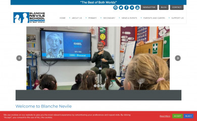 blanchenevile.org.uk screenshot