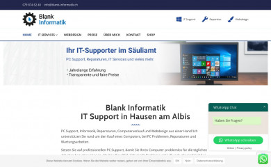 blank-informatik.ch screenshot