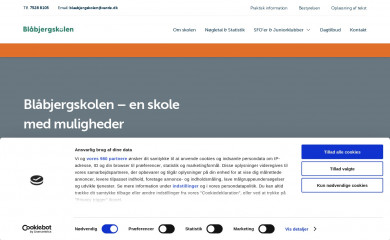 blaabjergskolen.dk screenshot