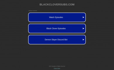 blackcloversubs.com screenshot