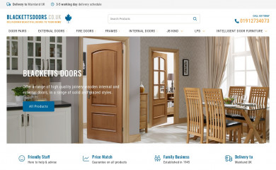 blackettsdoors.co.uk screenshot