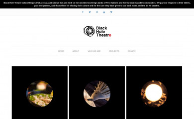 blackholetheatre.com.au screenshot