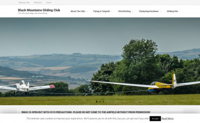 blackmountainsgliding.co.uk screenshot