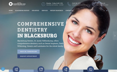 blacksburgdentist.com screenshot