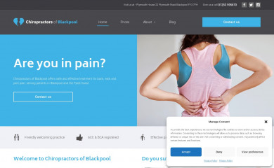 blackpoolchiropractic.co.uk screenshot