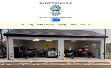 blackwatersubaqua.ie screenshot
