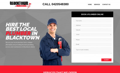 blacktownplumber.com.au screenshot