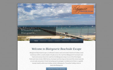 blairgowriebeachsideescape.com.au screenshot