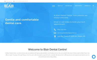 blairdentalcentre.ca screenshot