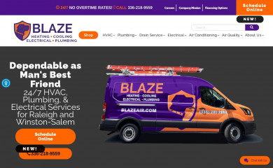 blazeair.com screenshot