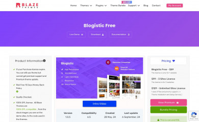 Blogistic screenshot