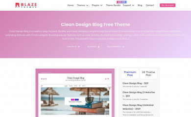 Clean Design Blog screenshot