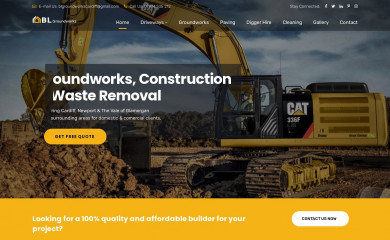 blgroundworkscardiff.co.uk screenshot