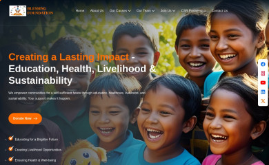 blessingfoundation.co.in screenshot