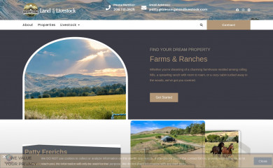 blessingslandlivestock.com screenshot